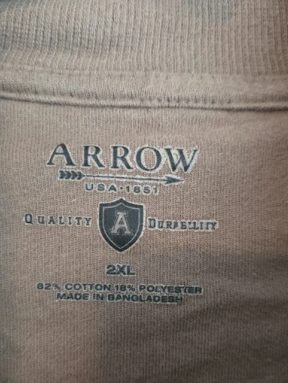 Arrow quarter zip